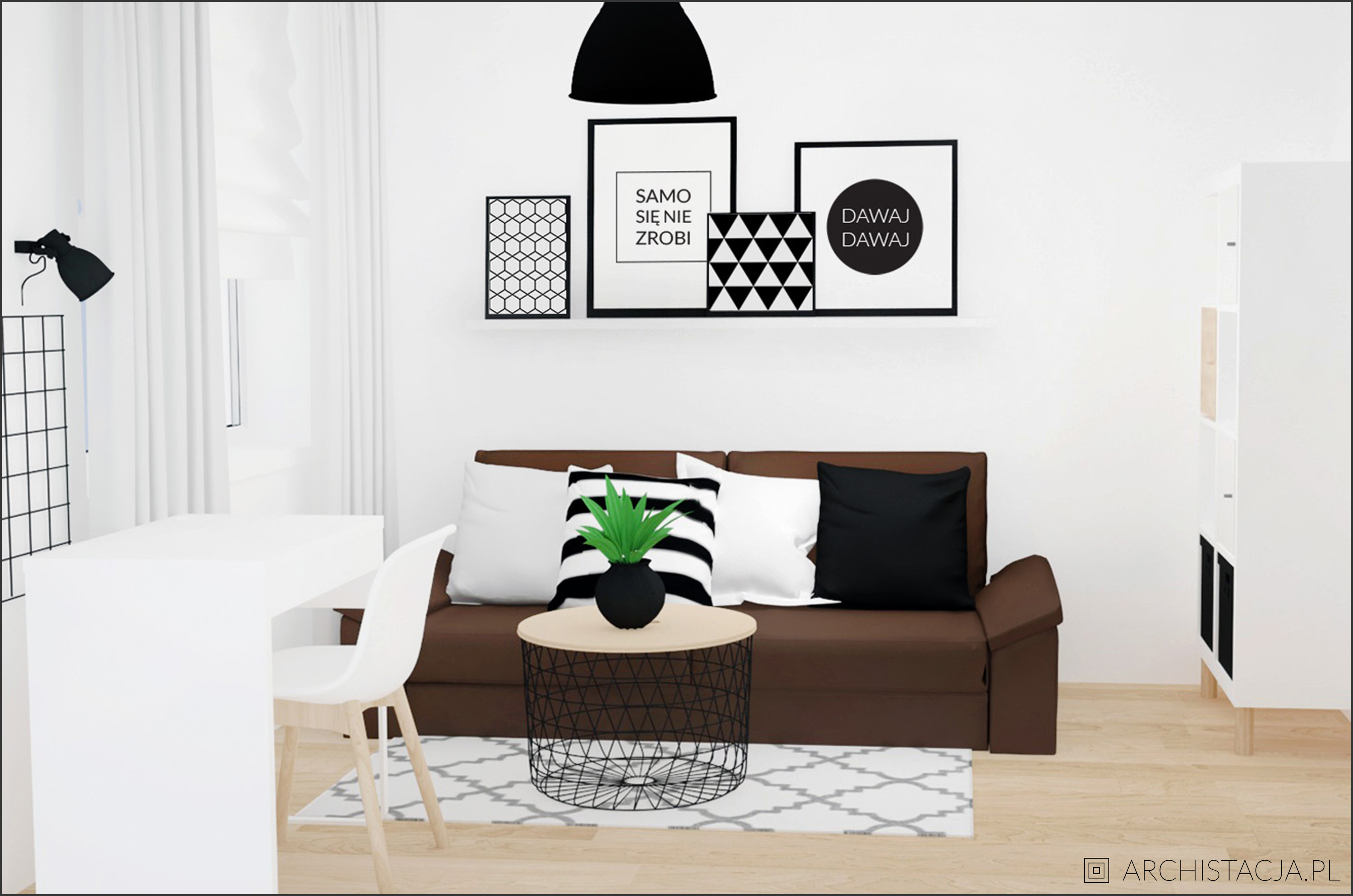 pokój w stylu minimalistycznym